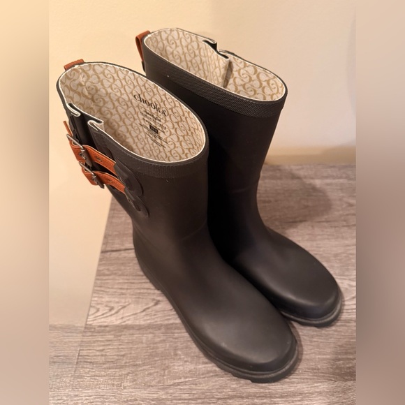 Chooka Premium Rainwear with Dual Strap Size 9 Black Waterproof - Picture 12 of 15